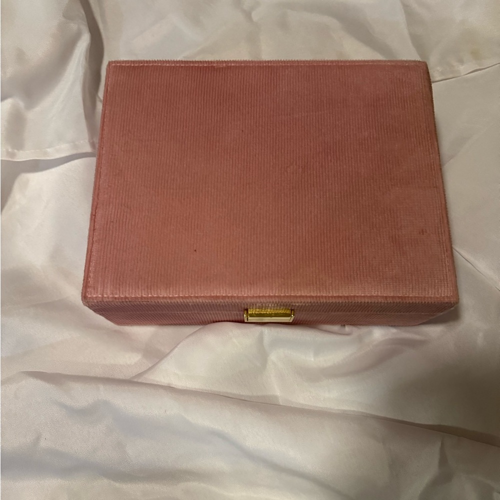 Pink Velvet Jewelry Box
